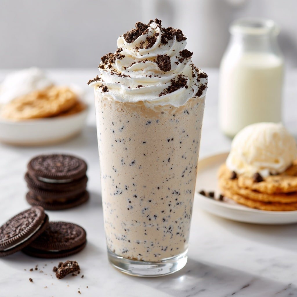 Cookies and Cream Milkshake Recipe - Recipe Image — Cookies and Cream Milkshake, Cookies and Cream Milkshake recipe, easy cookies and cream milkshake, homemade cookies and cream shake, creamy cookies and cream dessert