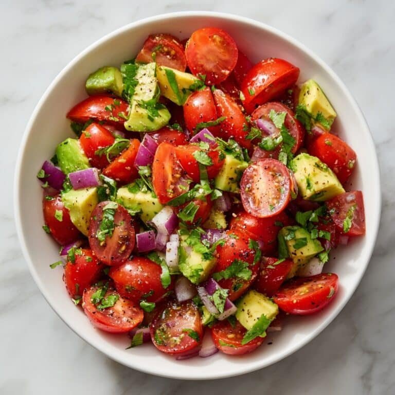 Avocado and Tomato Salad with Lime Dressing Recipe