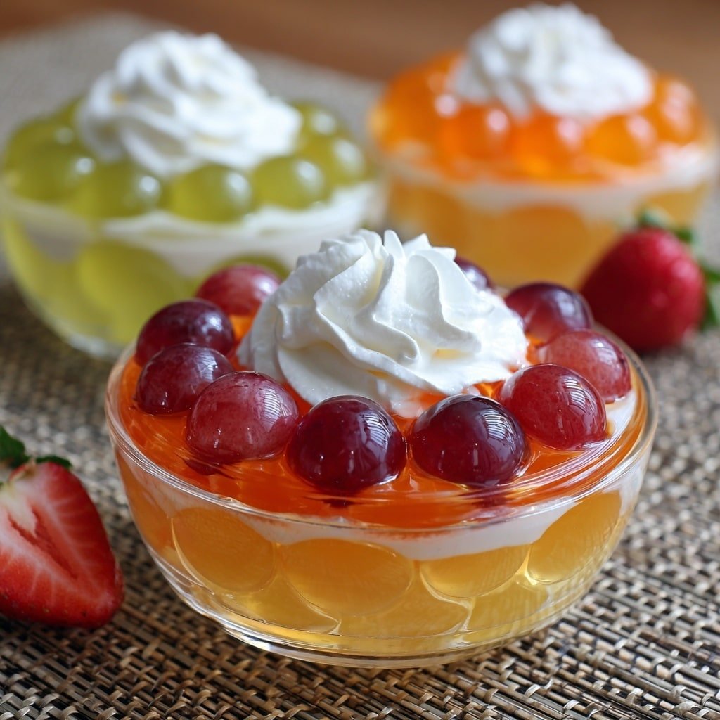 Classic Jell-O Fruit Salad Recipe - Recipe Image — Classic Jell-O Fruit Salad, Jell-O fruit salad recipe, easy fruit salad with gelatin, colorful gelatin fruit dessert, vintage fruit salad idea
