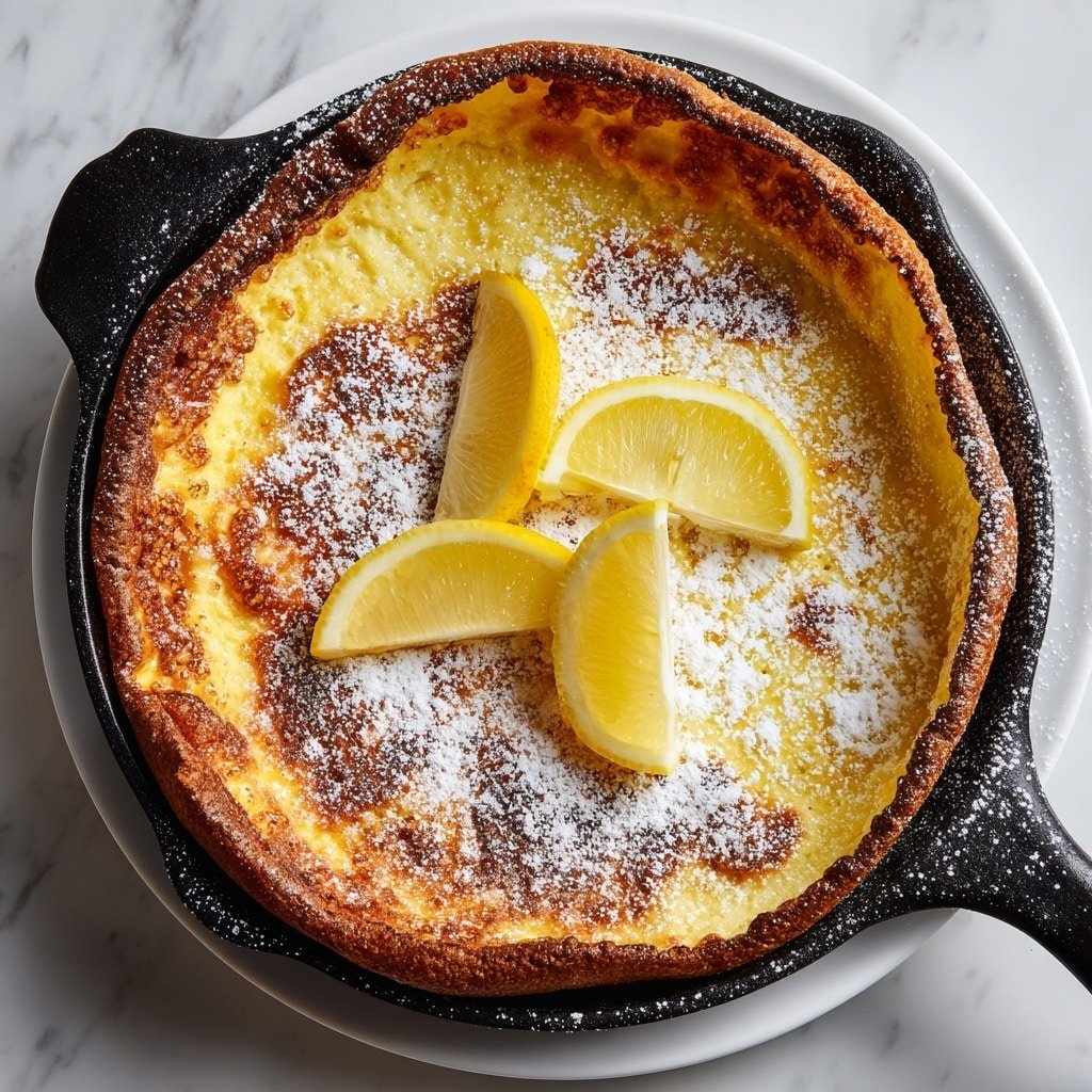 Dutch Baby Pancake Recipe - Recipe Image — Dutch Baby Pancake, Dutch Baby Pancake recipe, easy Dutch Baby, fluffy pancake bake, breakfast Dutch Baby