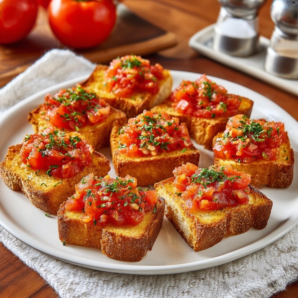 Spanish Pan con Tomate Recipe - Recipe Image — Spanish Pan con Tomate, Pan con Tomate recipe, Spanish tomato bread, easy Spanish tapas, rustic Spanish appetizer