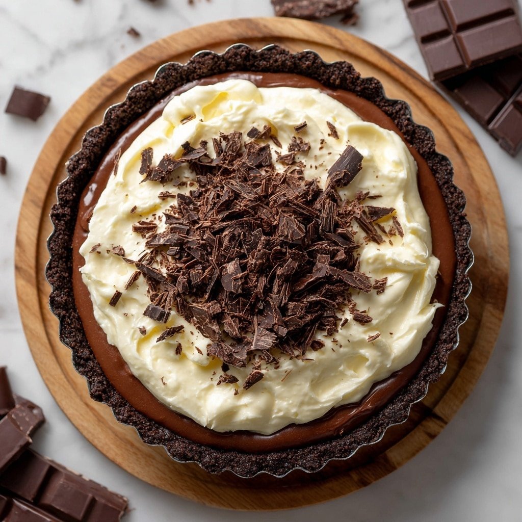 Chocolate Espresso Pie Recipe - Recipe Image — Chocolate Espresso Pie, decadent coffee chocolate dessert, easy espresso pie recipe, rich chocolate pie with coffee flavor, no-bake espresso chocolate treat