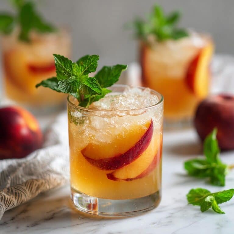 Ginger Peach Sparkler Recipe
