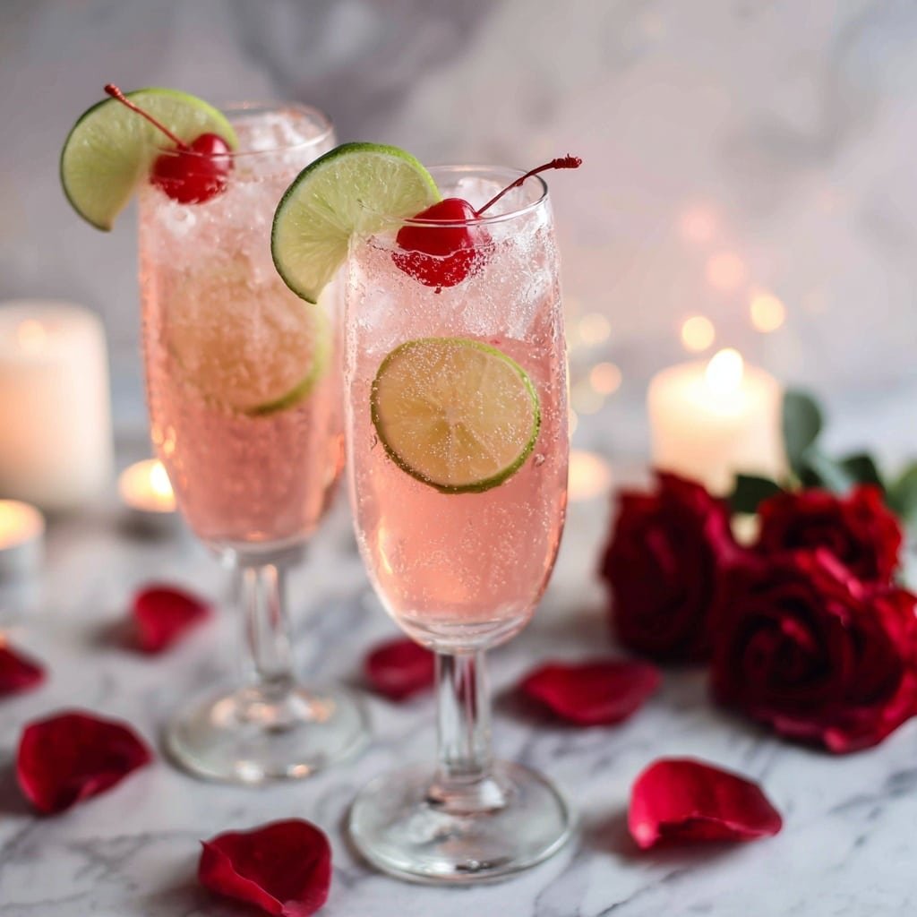 Cherry Lime Sparkler Recipe - Recipe Image — Cherry Lime Sparkler, refreshing summer beverages, easy sparkling drink recipe, fruit-infused fizzy drink, fruity mocktail ideas