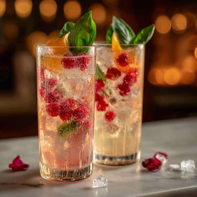 Peach Basil Smash Recipe