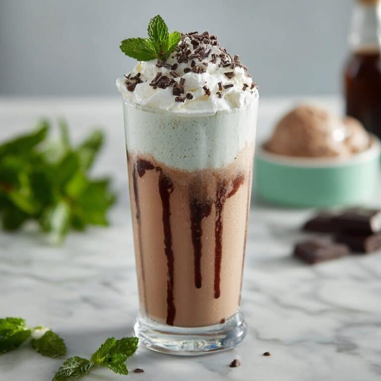 Chocolate Mint Milkshake Recipe