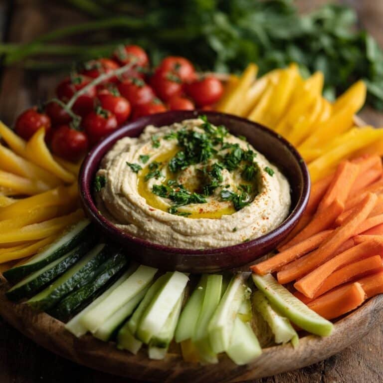 Vegetable Platter with Hummus Recipe
