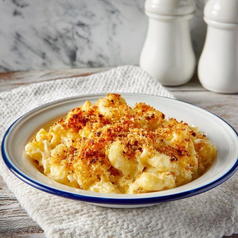 Creamy Baked Mac and Cheese with Panko Breadcrumbs and Smoked Paprika Recipe