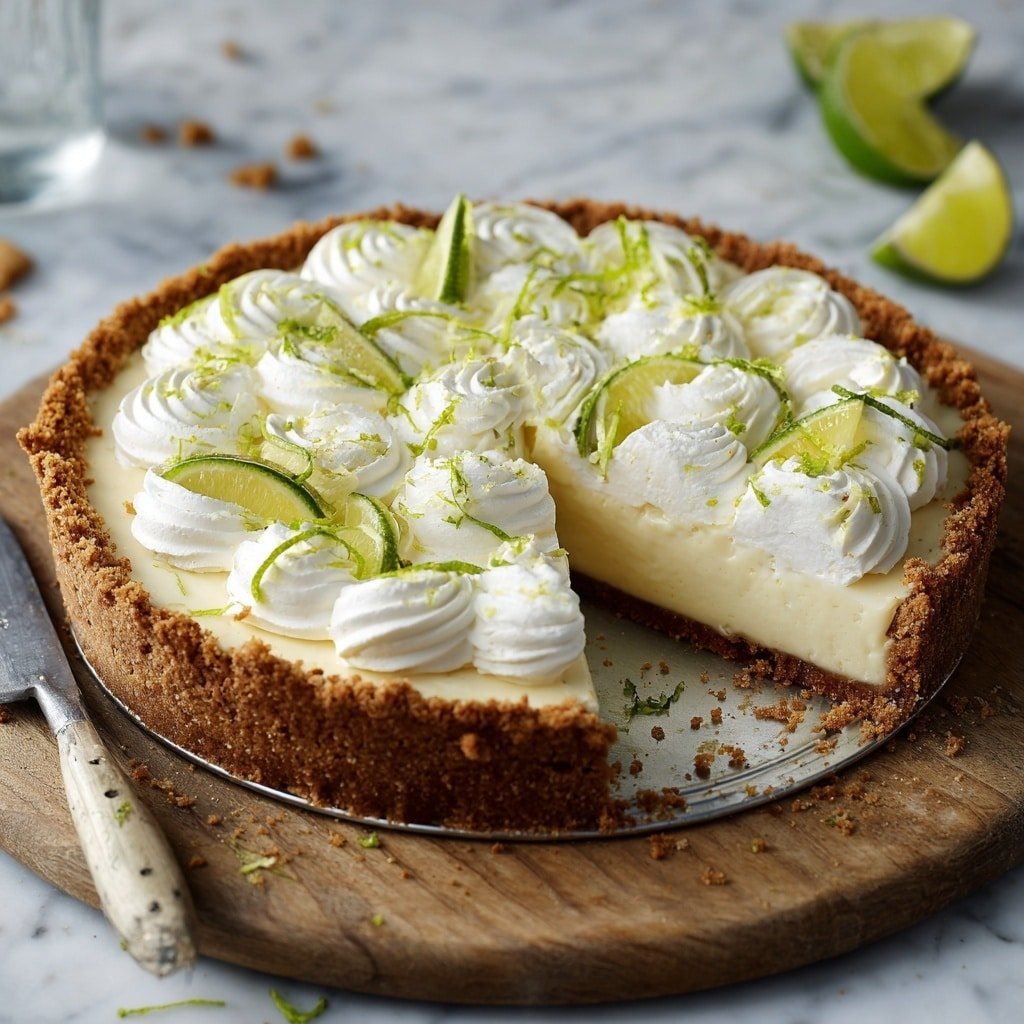 Key Lime Pie Recipe - Recipe Image — Key Lime Pie, lemon and lime desserts, easy Key Lime Pie, classic citrus pie, summer dessert recipes